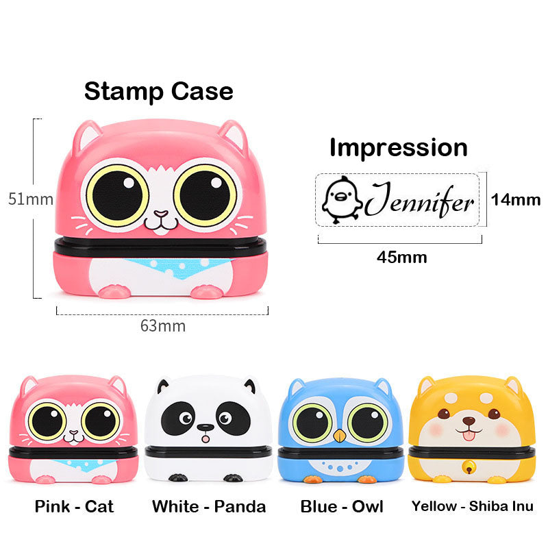Clothing Name Stamp Australia 50 Fonts and 100 Cartoon Icons, Instant Design Preview, Custom Fabric Name Stamper, Label Stamp
