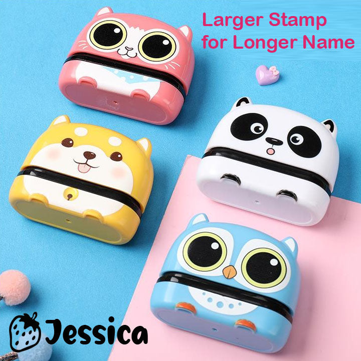 Clothing Name Stamp Australia 50 Fonts and 100 Cartoon Icons, Instant Design Preview, Custom Clothing Label Stamp