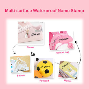 Name Stamp for Clothes or Paper - Animal A - 45x14mm